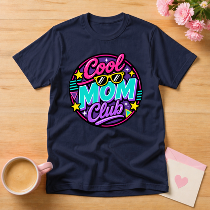 Cool Mom Club Retro Style Mothers Day T Shirt