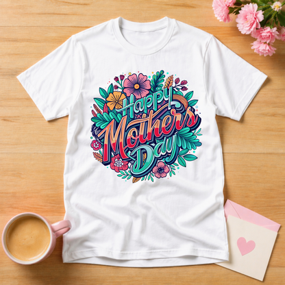 Happy Mothers Day Floral T Shirt