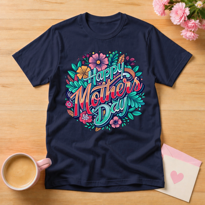 Happy Mothers Day Floral T Shirt