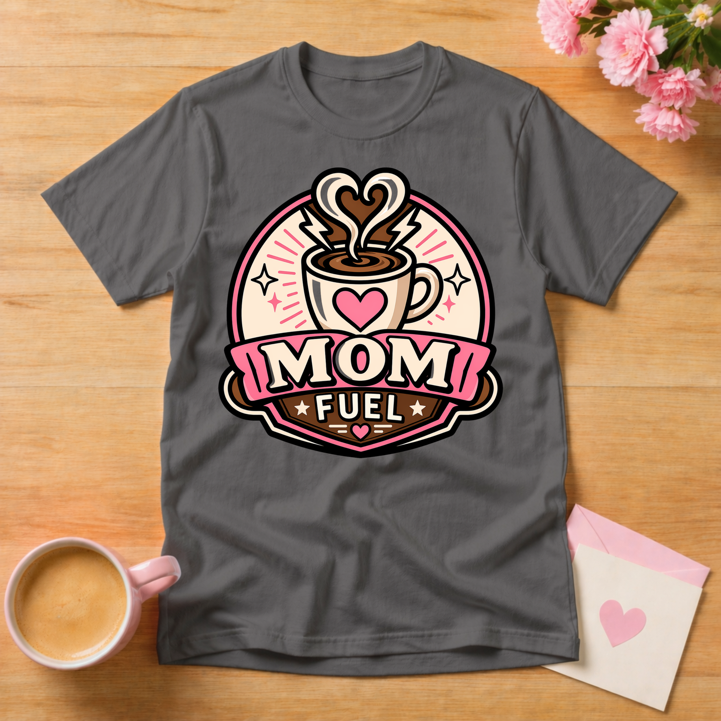 Mom Fuel Coffee T Shirt