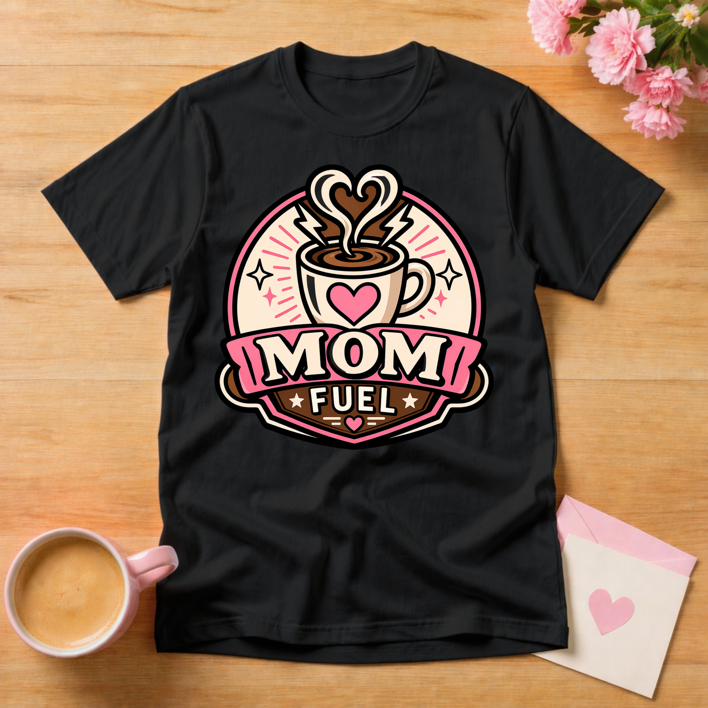 Mom Fuel Coffee T Shirt