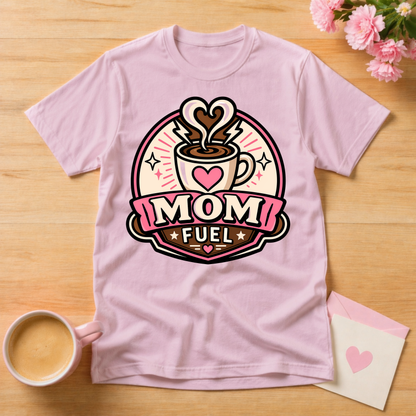 Mom Fuel Coffee T Shirt