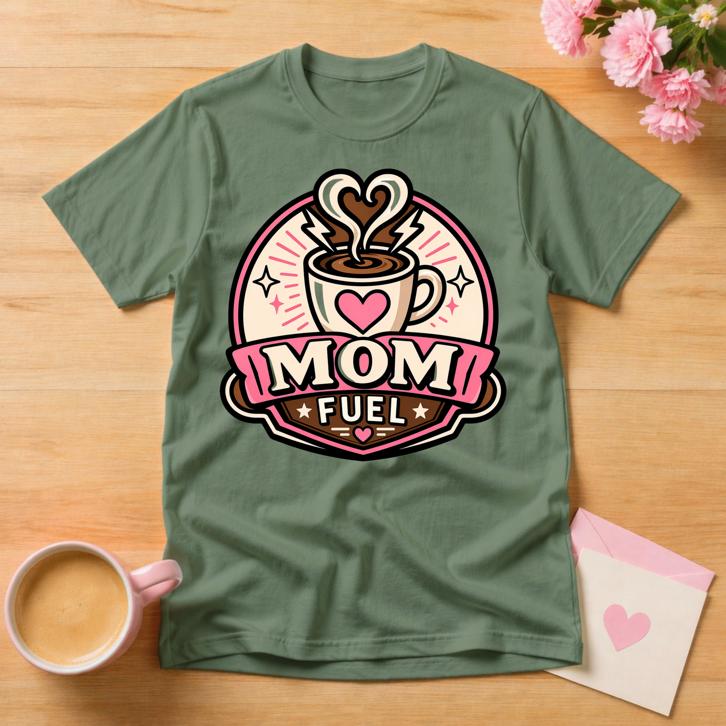 Mom Fuel Coffee T Shirt