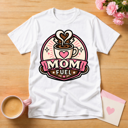 Mom Fuel Coffee T Shirt