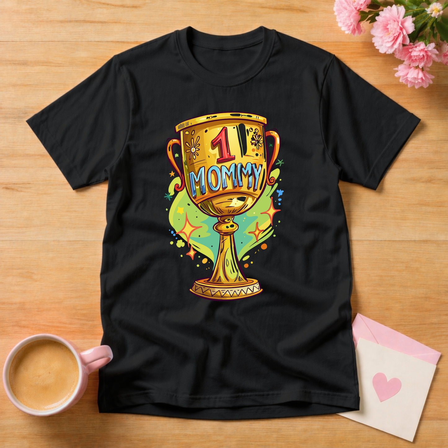 Number One Mommy Trophy T Shirt