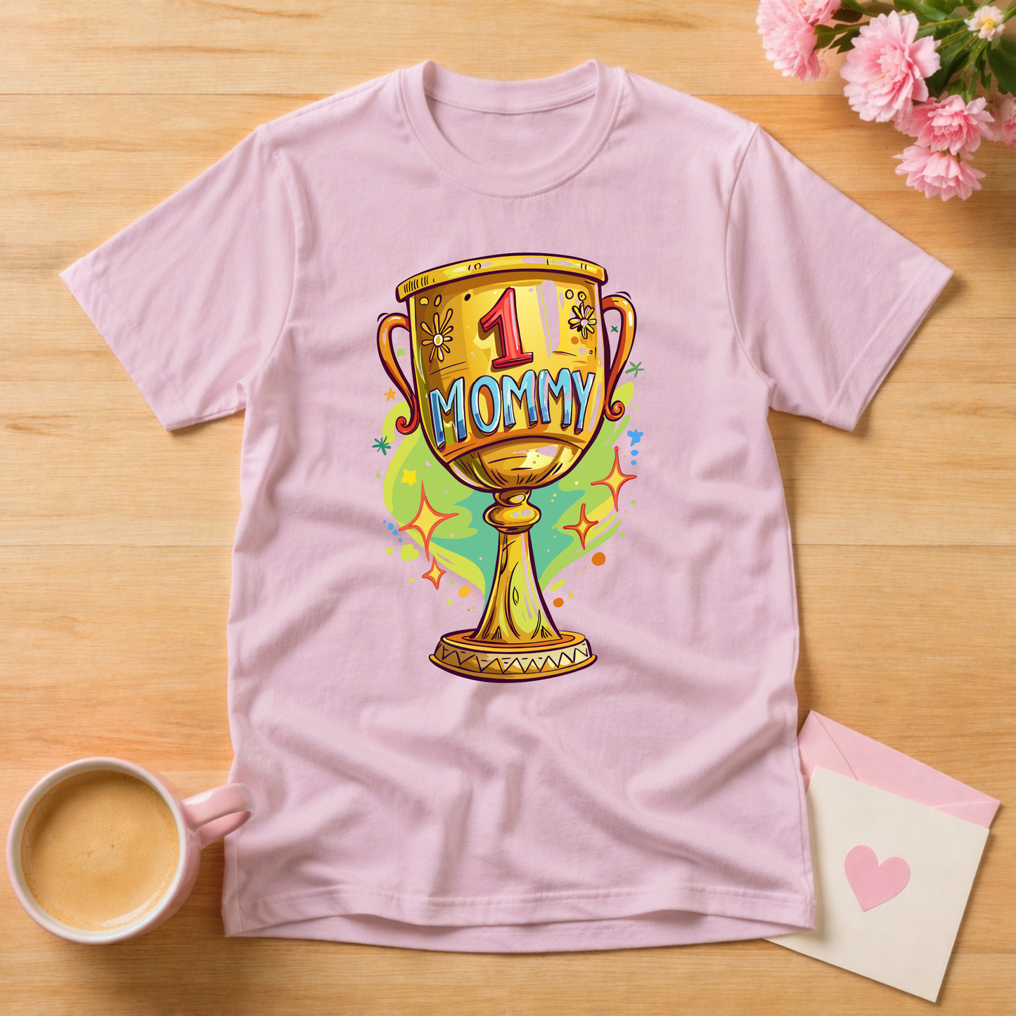 Number One Mommy Trophy T Shirt