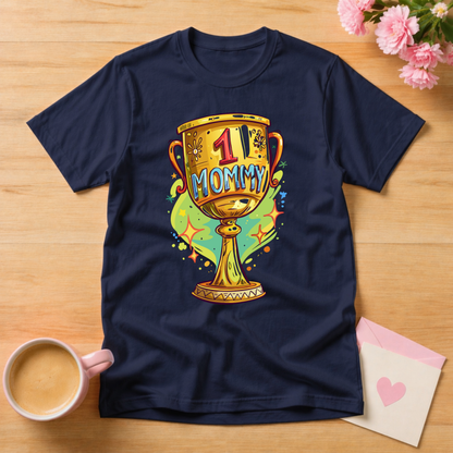 Number One Mommy Trophy T Shirt