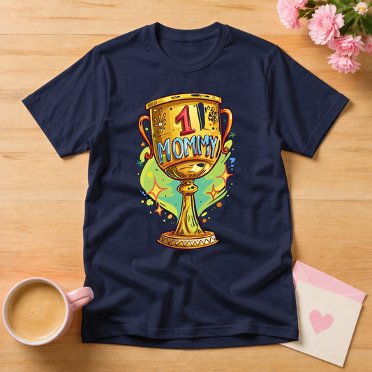 Number One Mommy Trophy T Shirt