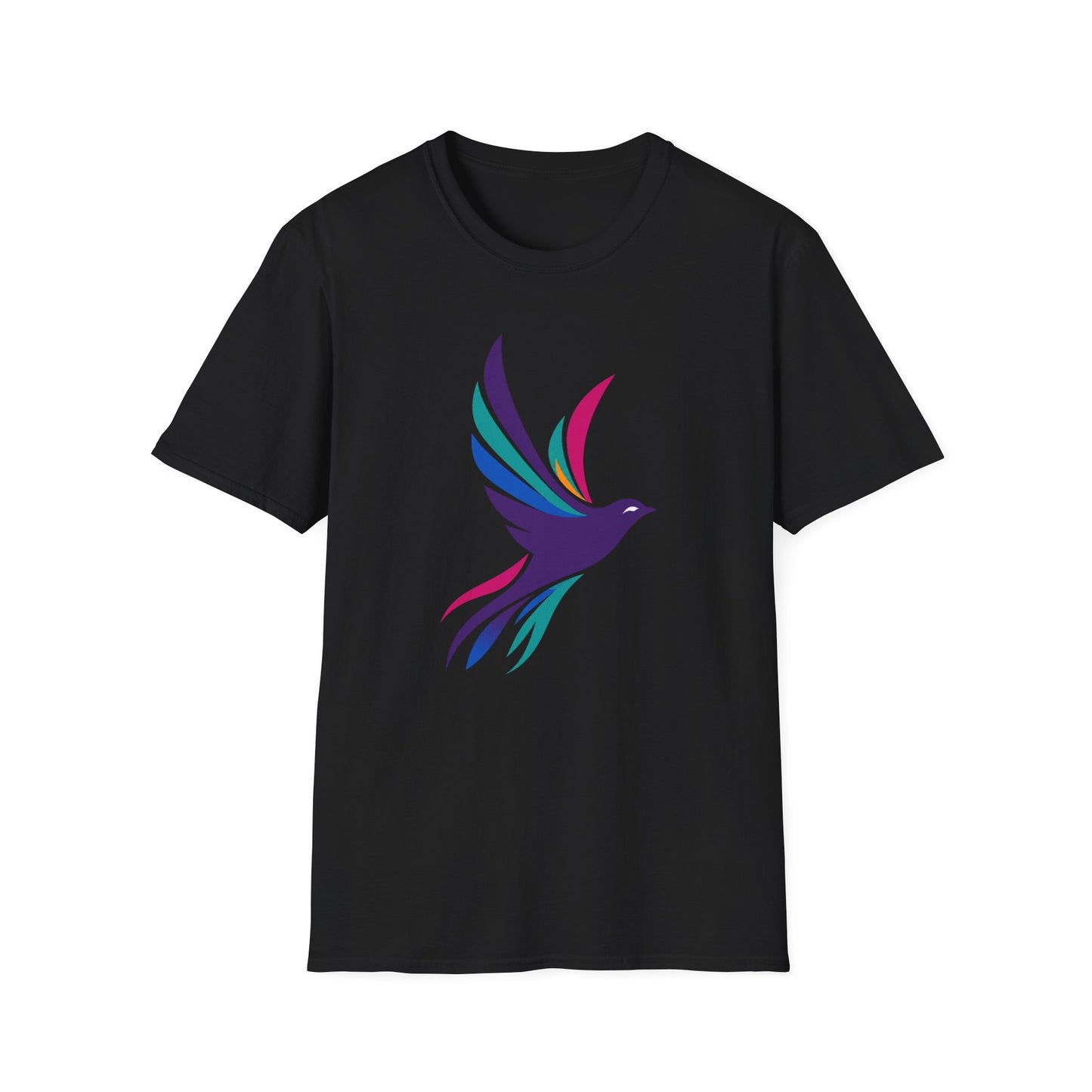 Colorful Flying Bird T Shirt