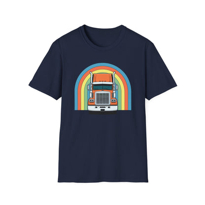 Retro Semi Truck Driver T Shirt