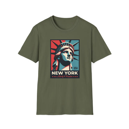 New York Liberty And Freedom T Shirt