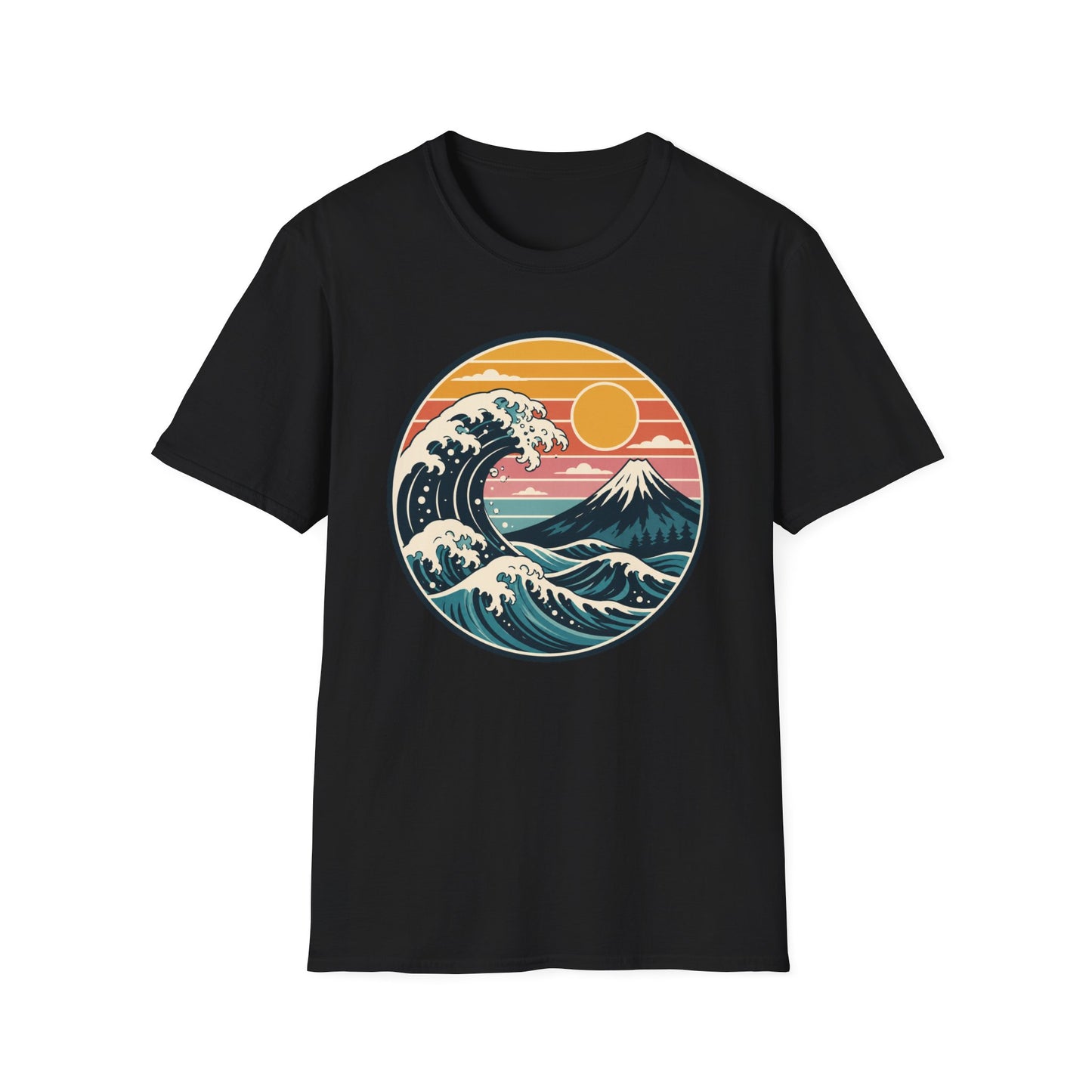 Retro Wave Mountain T Shirt