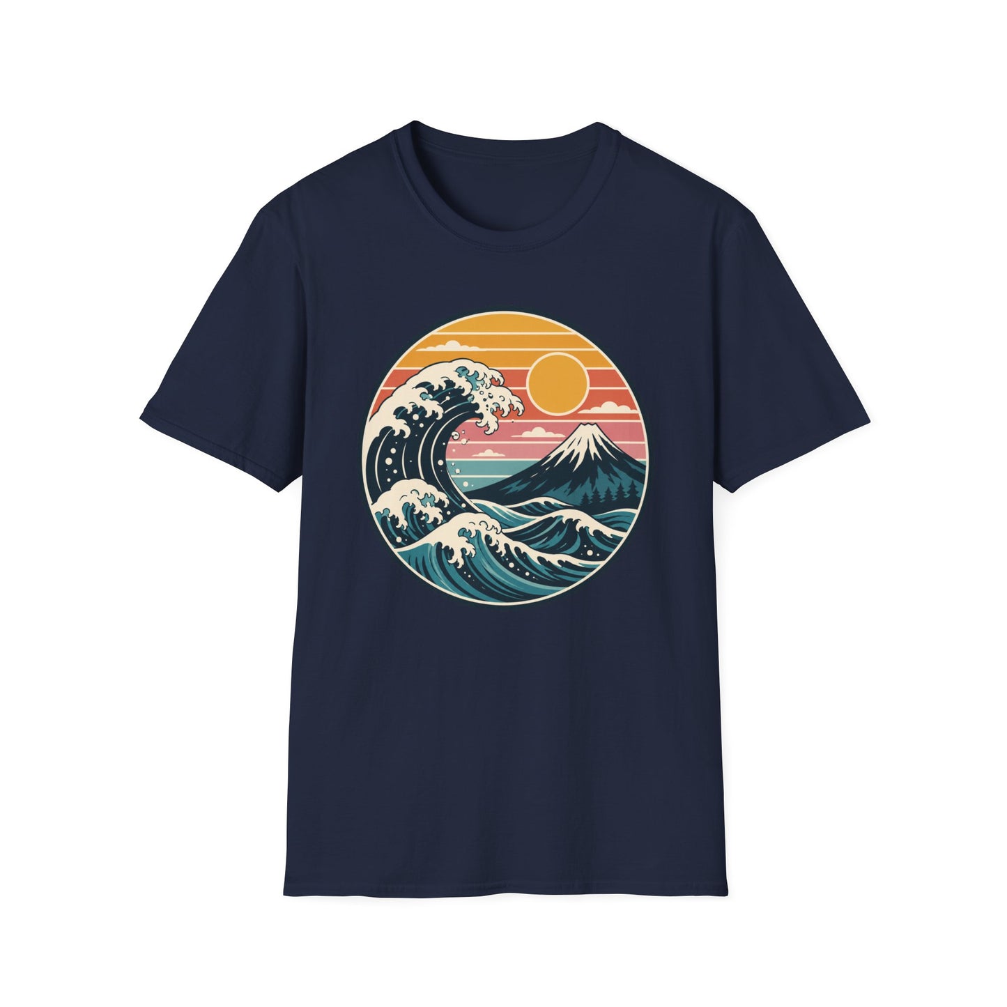 Retro Wave Mountain T Shirt