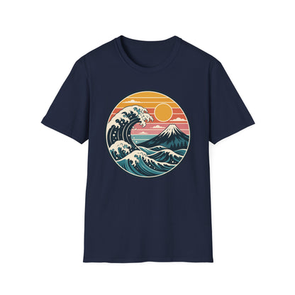 Retro Wave Mountain T Shirt