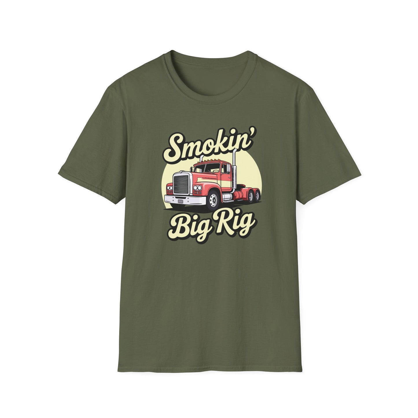 Smokin Big Rig Truck Driver T Shirt