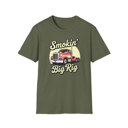 Smokin Big Rig Truck Driver T Shirt