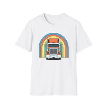 Retro Semi Truck Driver T Shirt