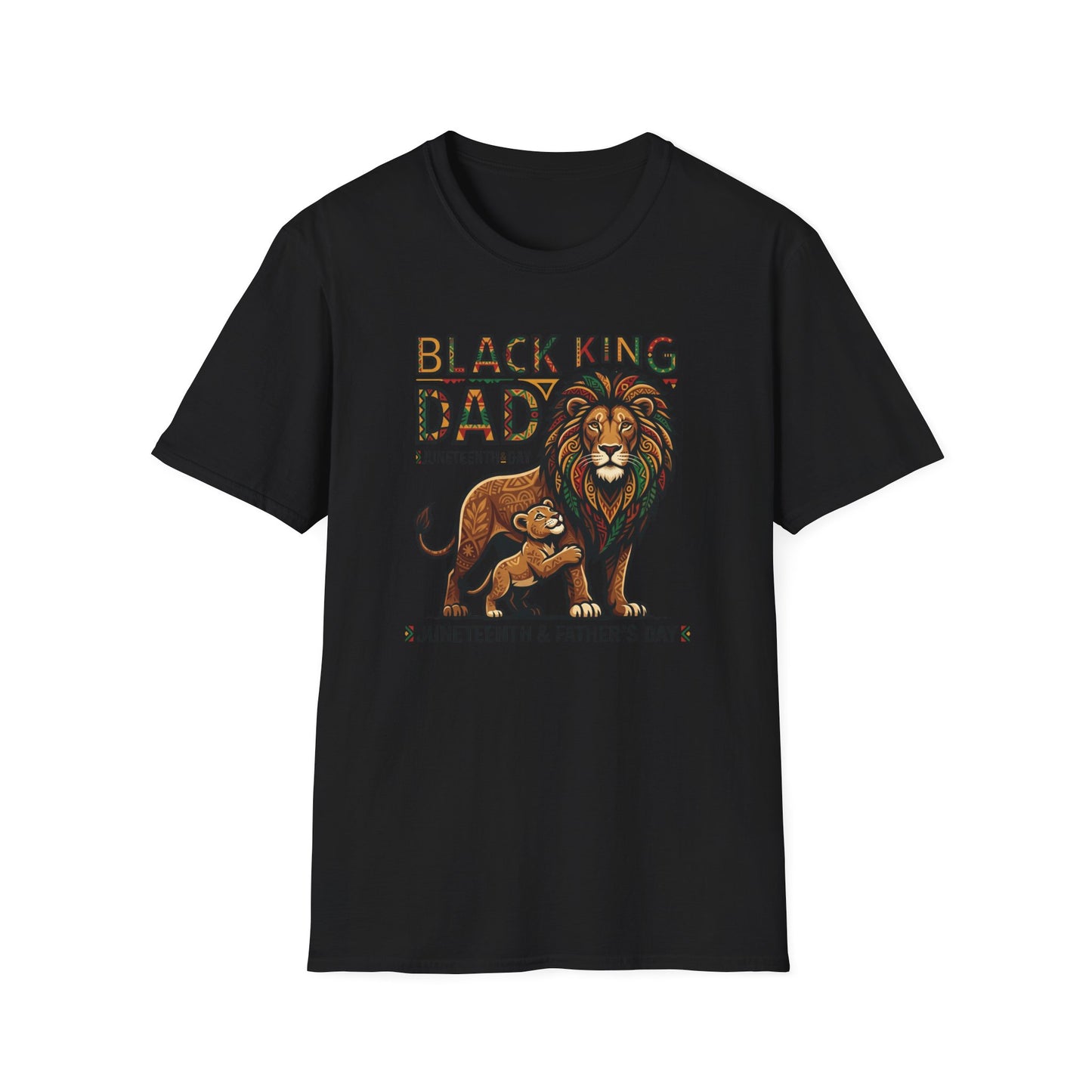 Black King Dad T Shirt
