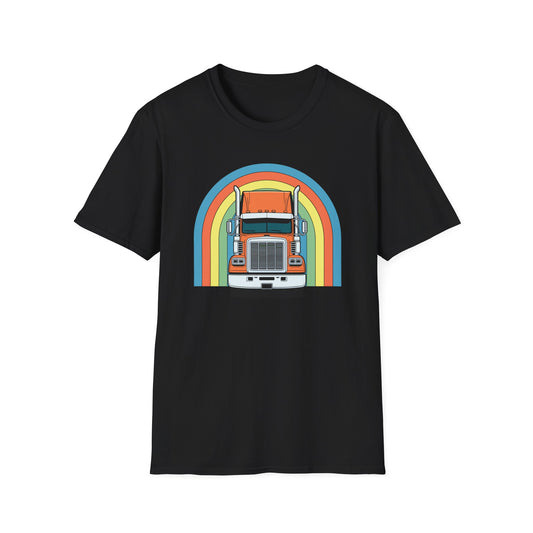 Retro Semi Truck Driver T Shirt