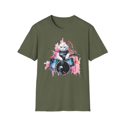 Drummer Cat T Shirt