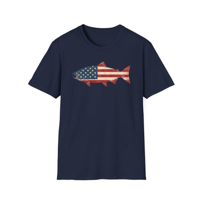American Salmon Fishing T Shirt