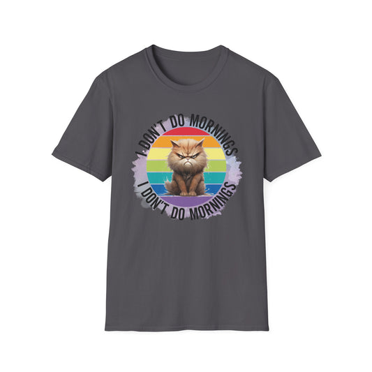 Anti Morning Cat T Shirt