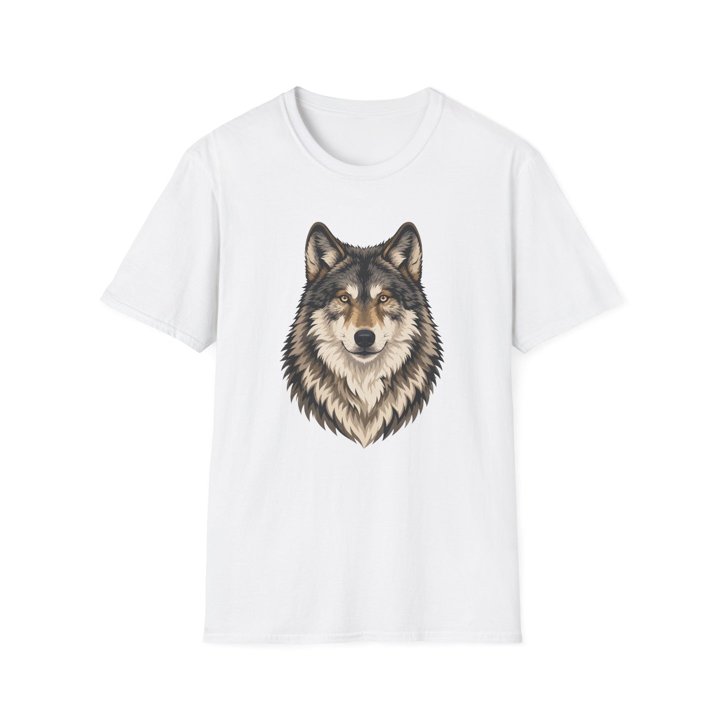 Majestic Wolf Face T Shirt