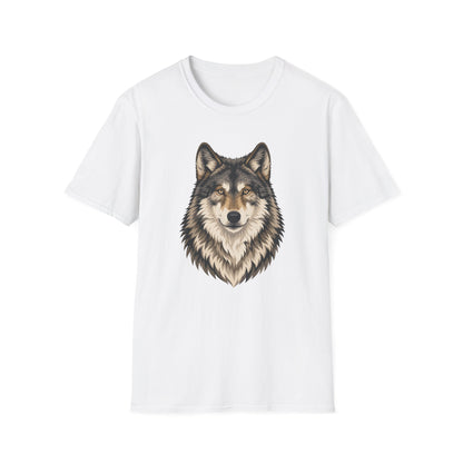 Majestic Wolf Face T Shirt
