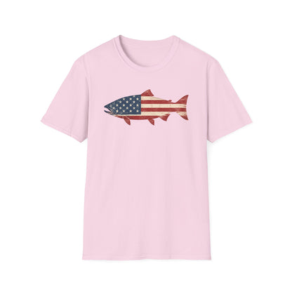American Salmon Fishing T Shirt