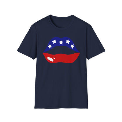Patriotic Lips T Shirt