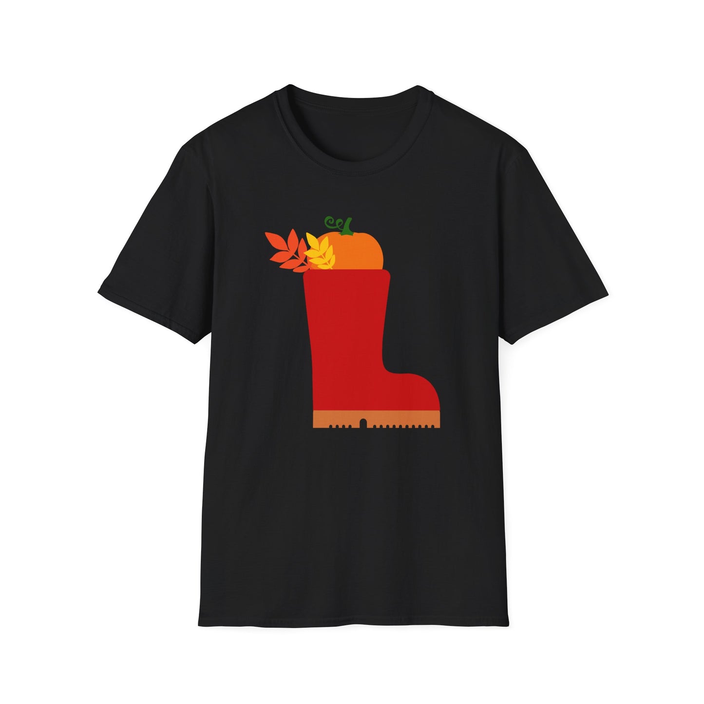Fall Boot Pumpkin T Shirt
