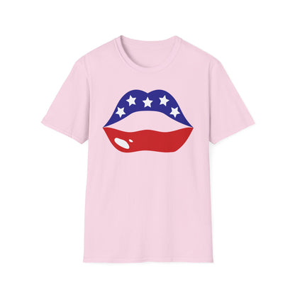 Patriotic Lips T Shirt