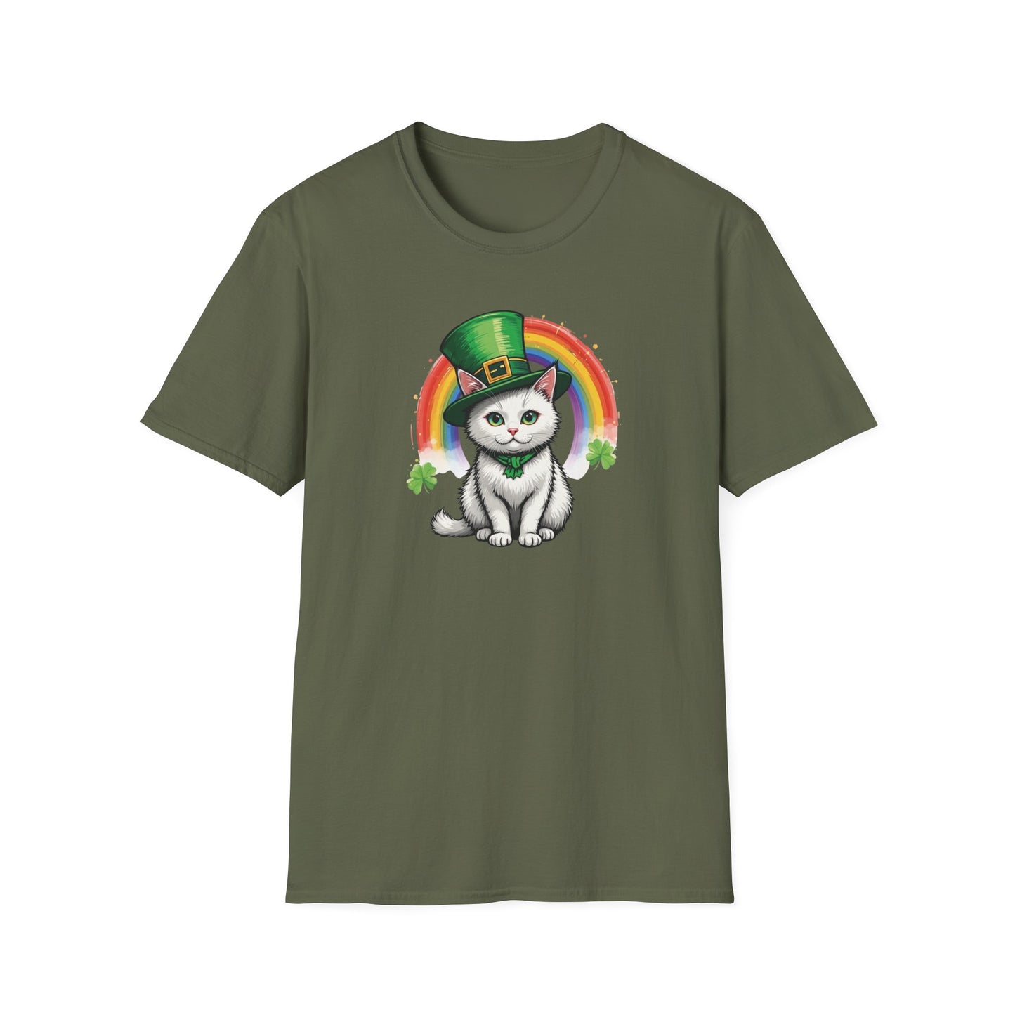 Rainbow Lucky Cat T Shirt
