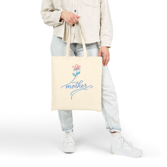 Mother Floral Script Tote