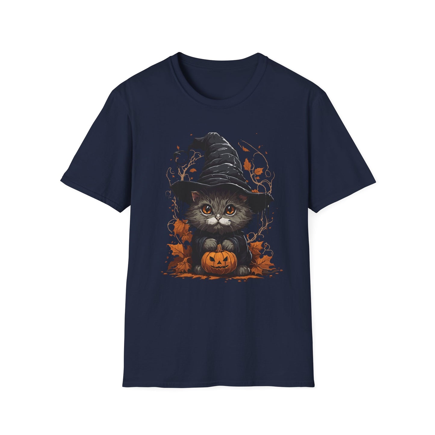 Spooky Pumpkin Kitty T Shirt
