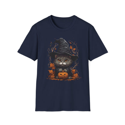 Spooky Pumpkin Kitty T Shirt