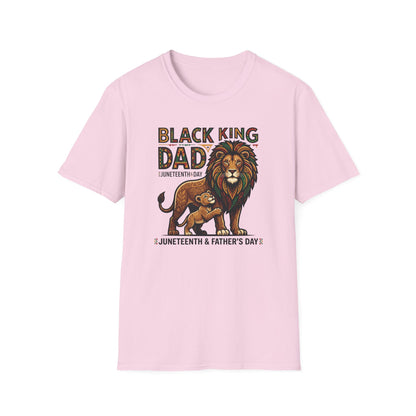 Black King Dad T Shirt