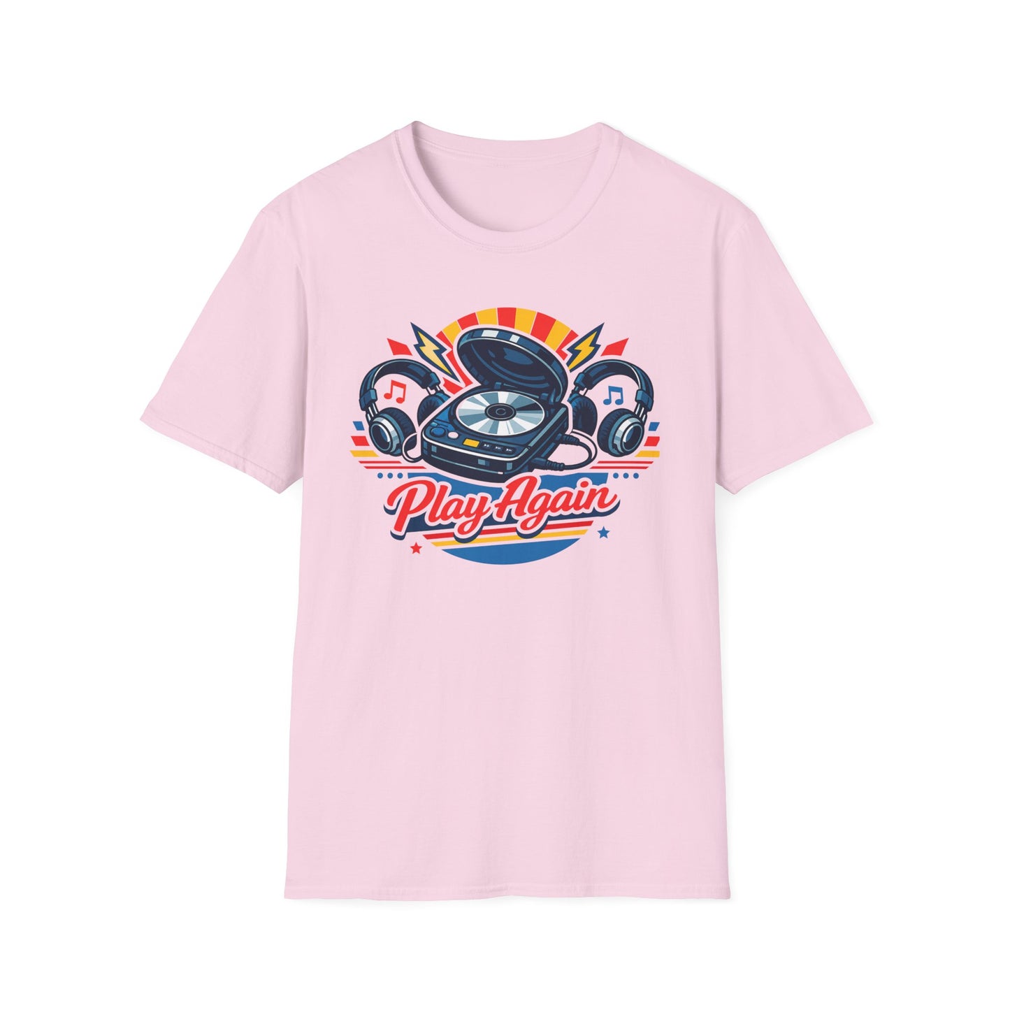 Play Again Retro Music T Shirt