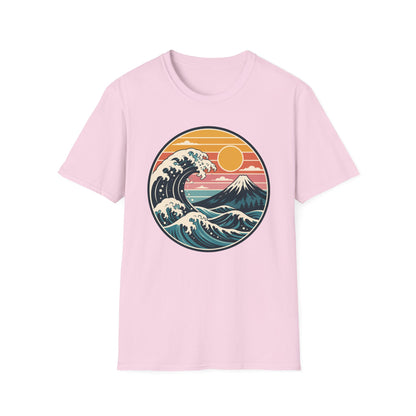 Retro Wave Mountain T Shirt