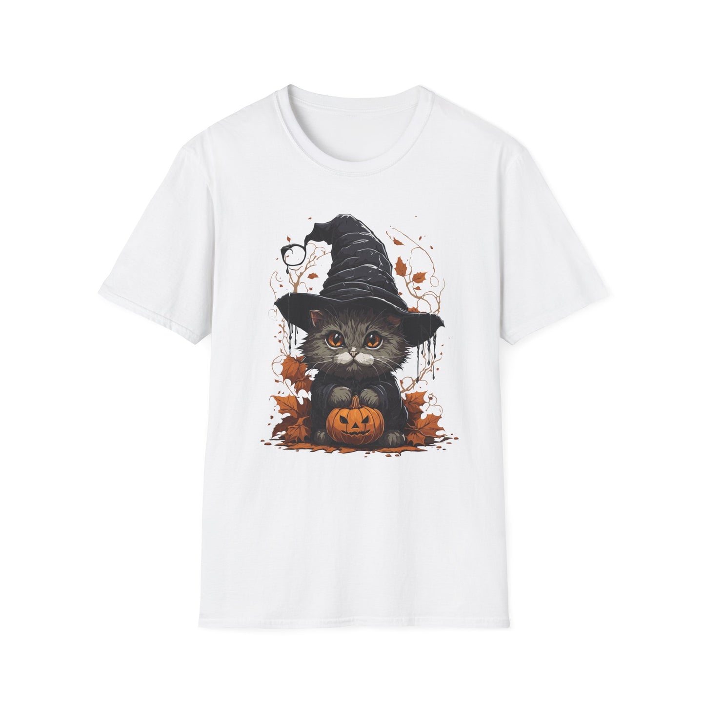 Spooky Pumpkin Kitty T Shirt