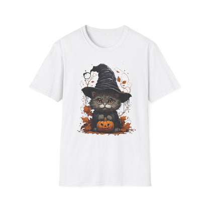 Spooky Pumpkin Kitty T Shirt