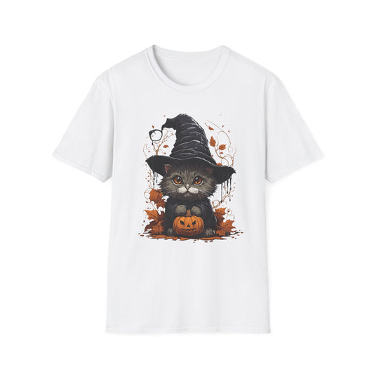 Spooky Pumpkin Kitty T Shirt
