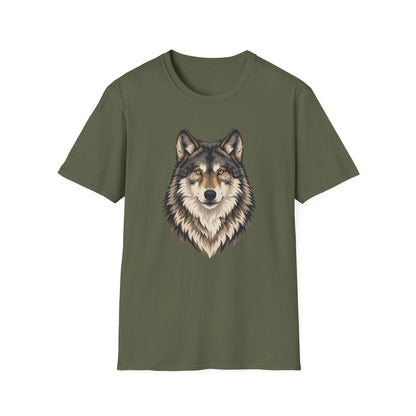 Majestic Wolf Face T Shirt