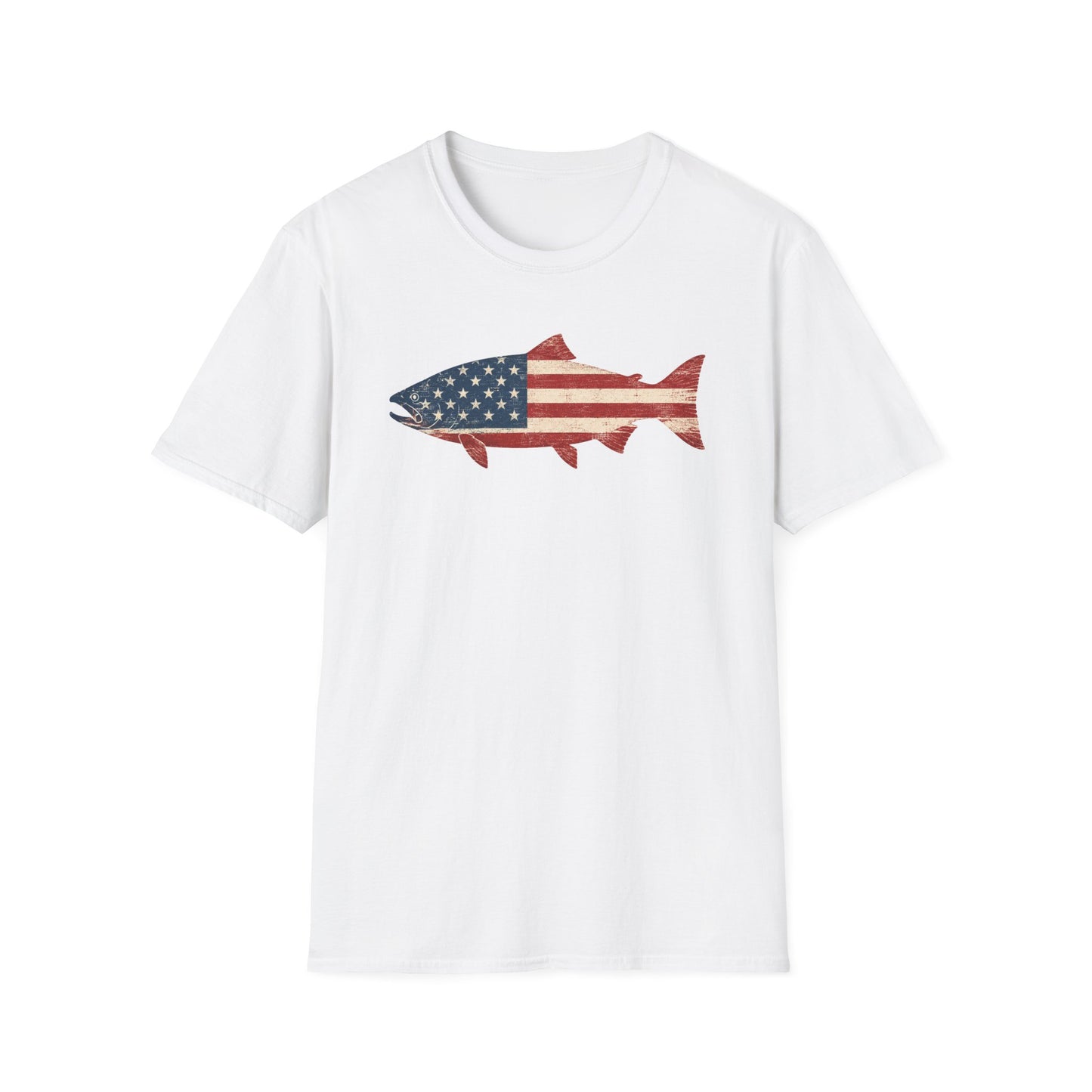 American Salmon Fishing T Shirt