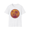 Retro Tropical Palm Tree Sunset T Shirt