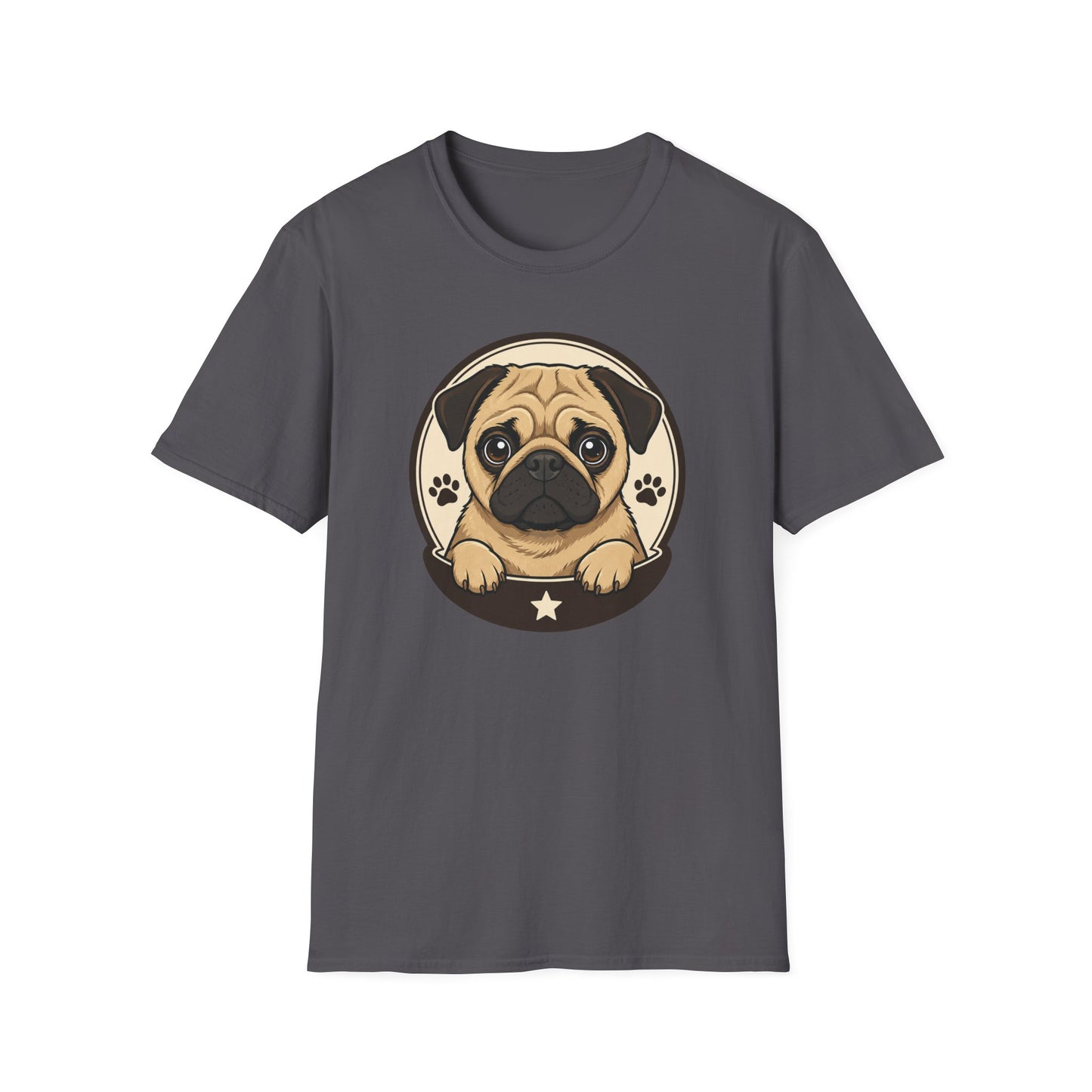Cute Pug Dog Graphic T Shirt