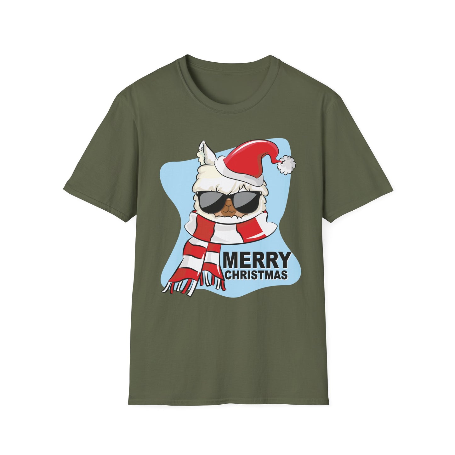Cool Alpaca Claus T Shirt