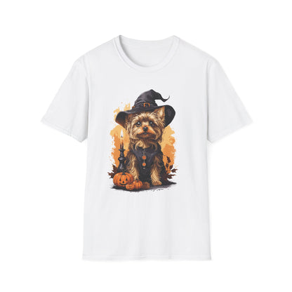 Witchy Yorkie Charm T Shirt