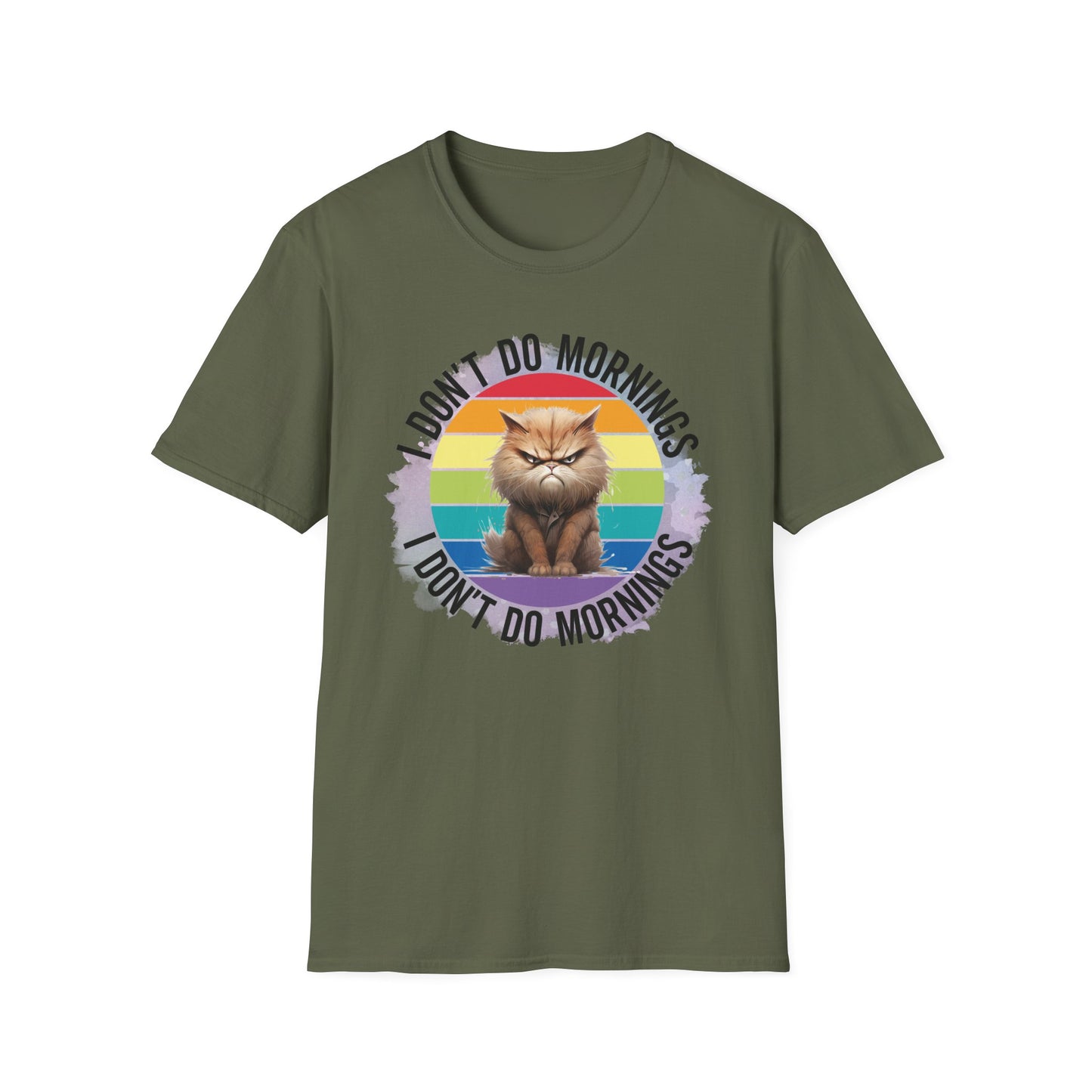 Anti Morning Cat T Shirt