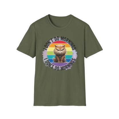 Anti Morning Cat T Shirt